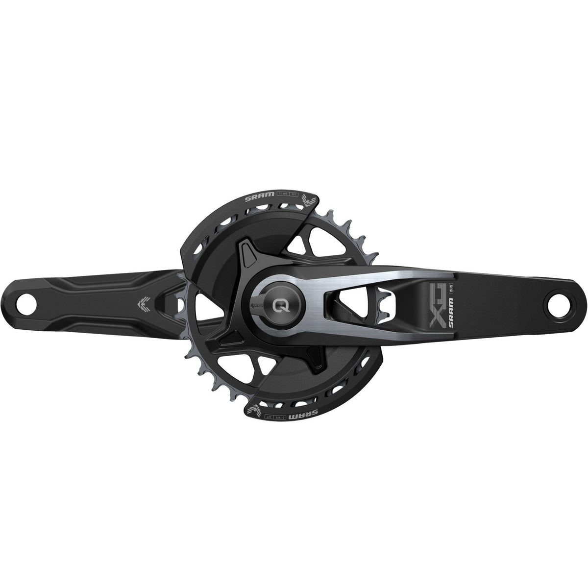 SRAM QUARQ X0 EAGLE T-TYPE EAGLE Q174 DUB WIDE 1x-kranksæt med wattmåler