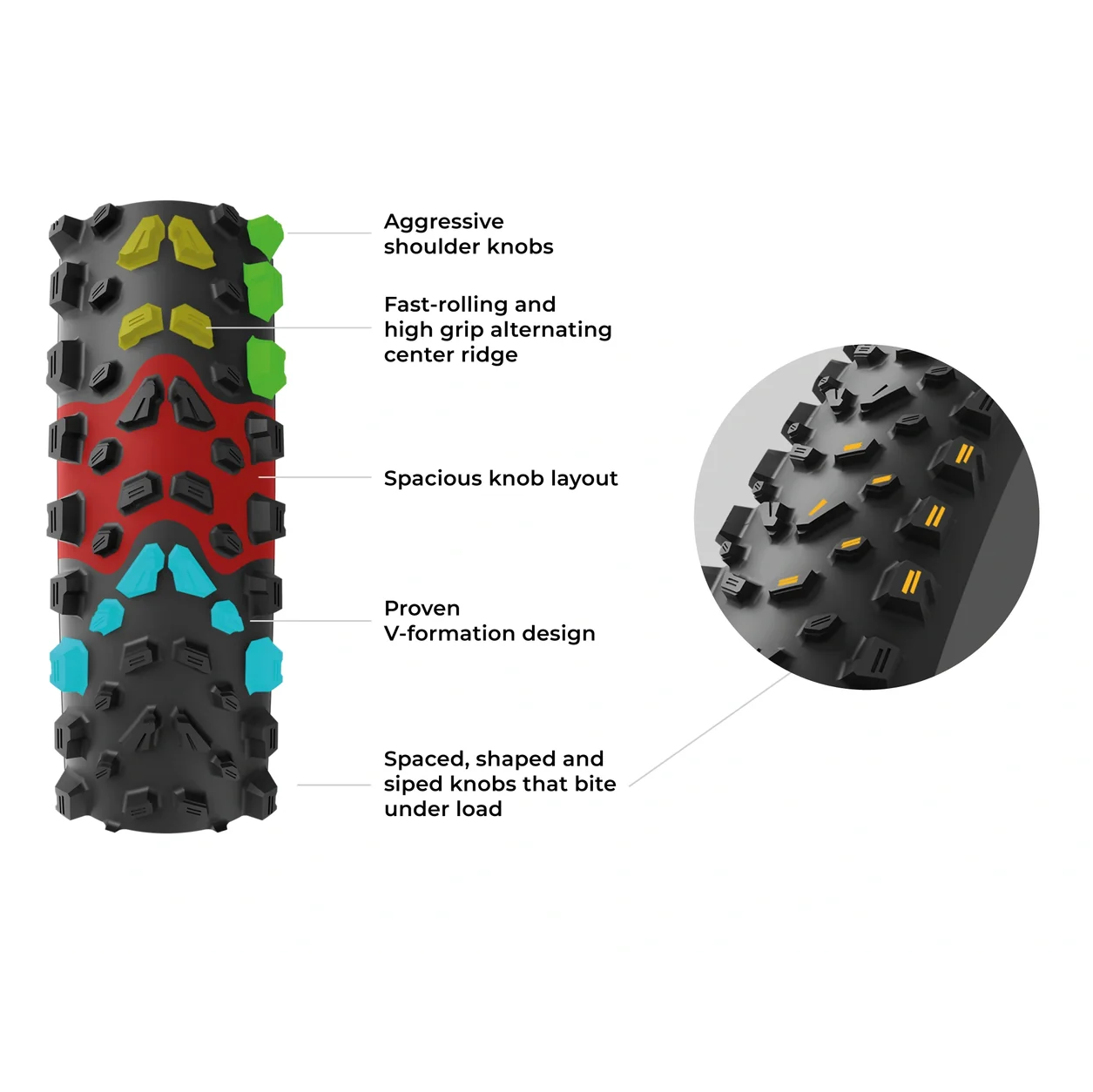 Dæk VITTORIA SYERRA TRAIL 29x2.40 4C Graphene 2.0 Tubeless Ready Souple Sort