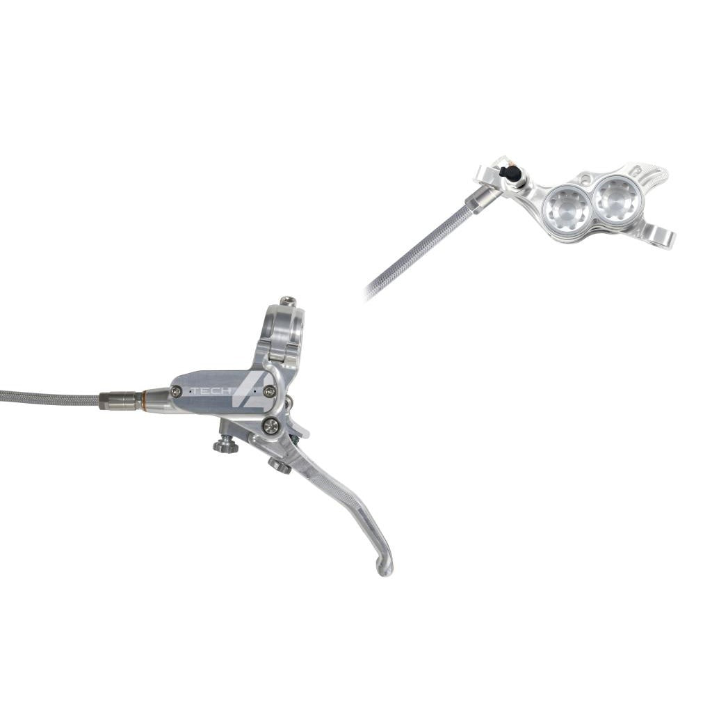 HOPE TECH 4 E4 Aviation Hose Front Brake Silver