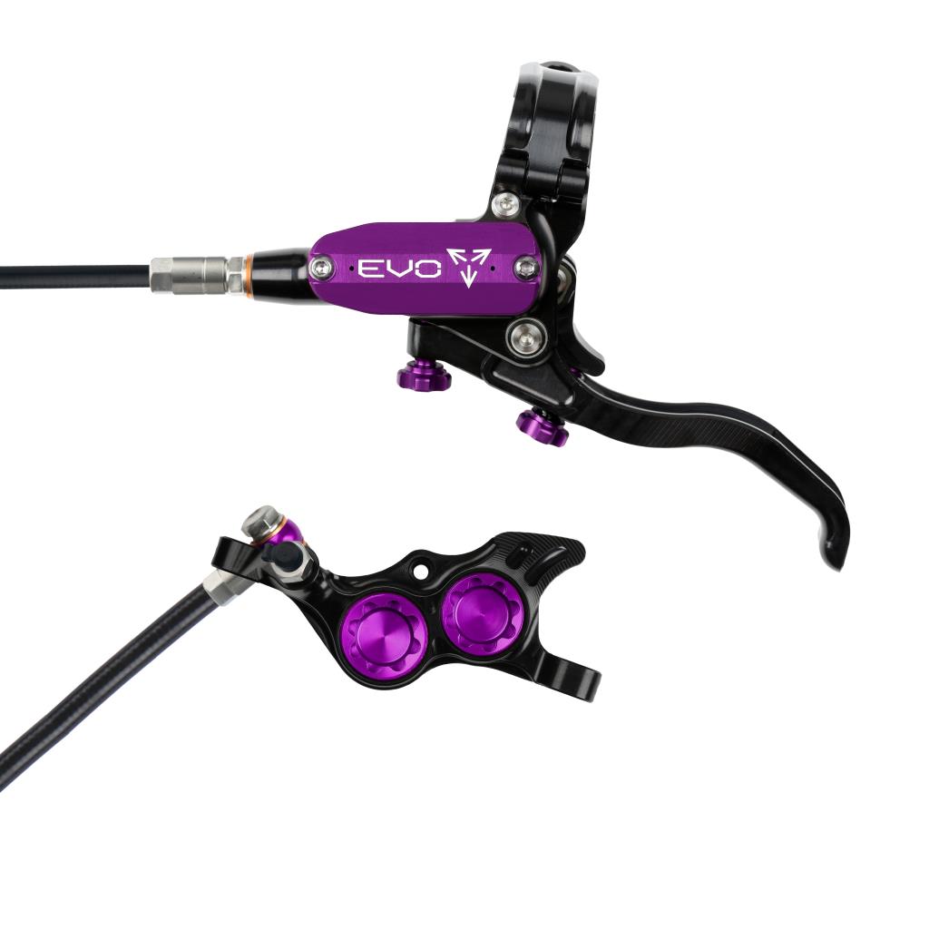 Travão Dianteiro HOPE TECH 4 EVO TR4 Preto/Violeta