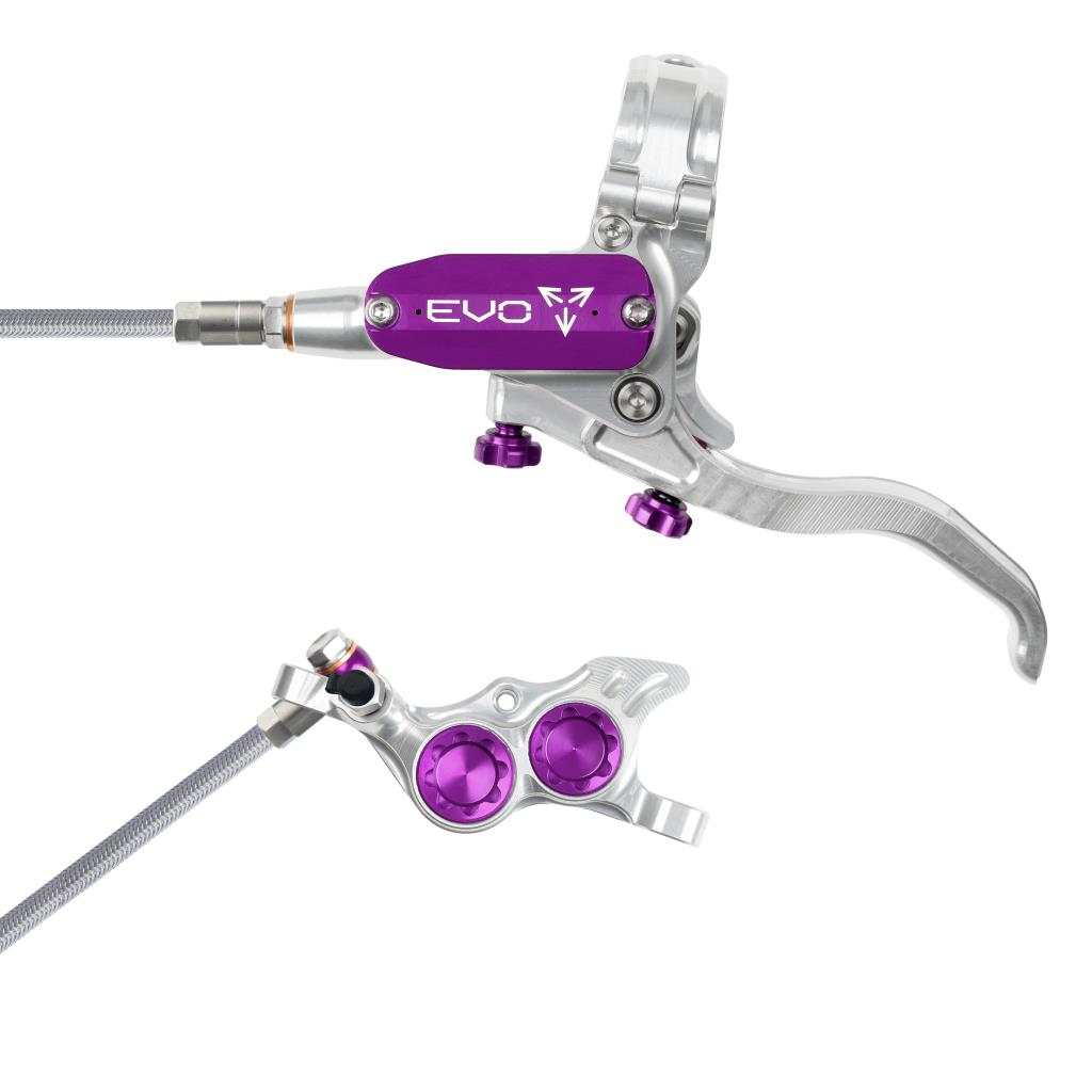 Forreste Bremse HOPE TECH 4 EVO TR4 Aviation Sølv/Violet