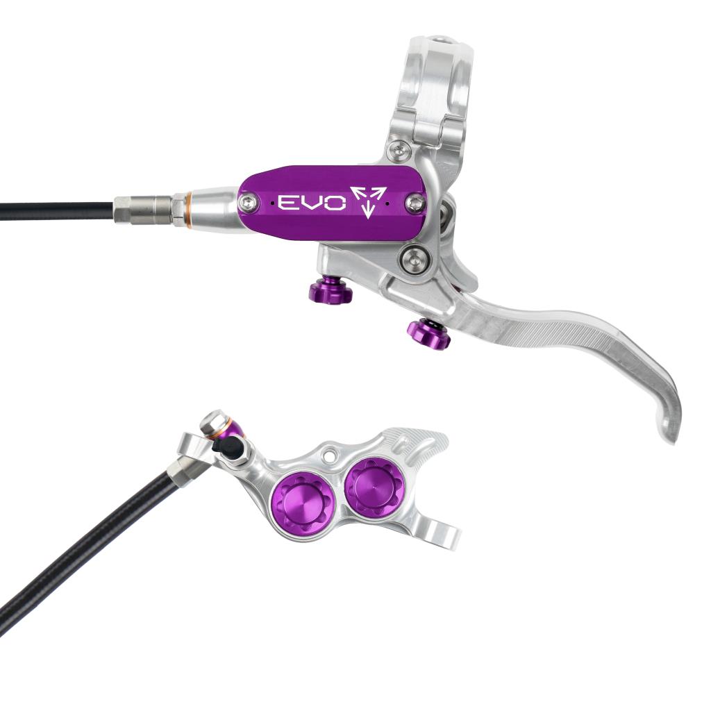 Voorrem HOPE TECH 4 EVO TR4 Zilver/Paars
