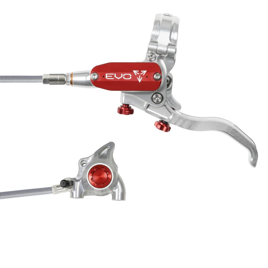 Forbremse HOPE TECH 4 EVO X2 FM Aviation Sølv/Rød