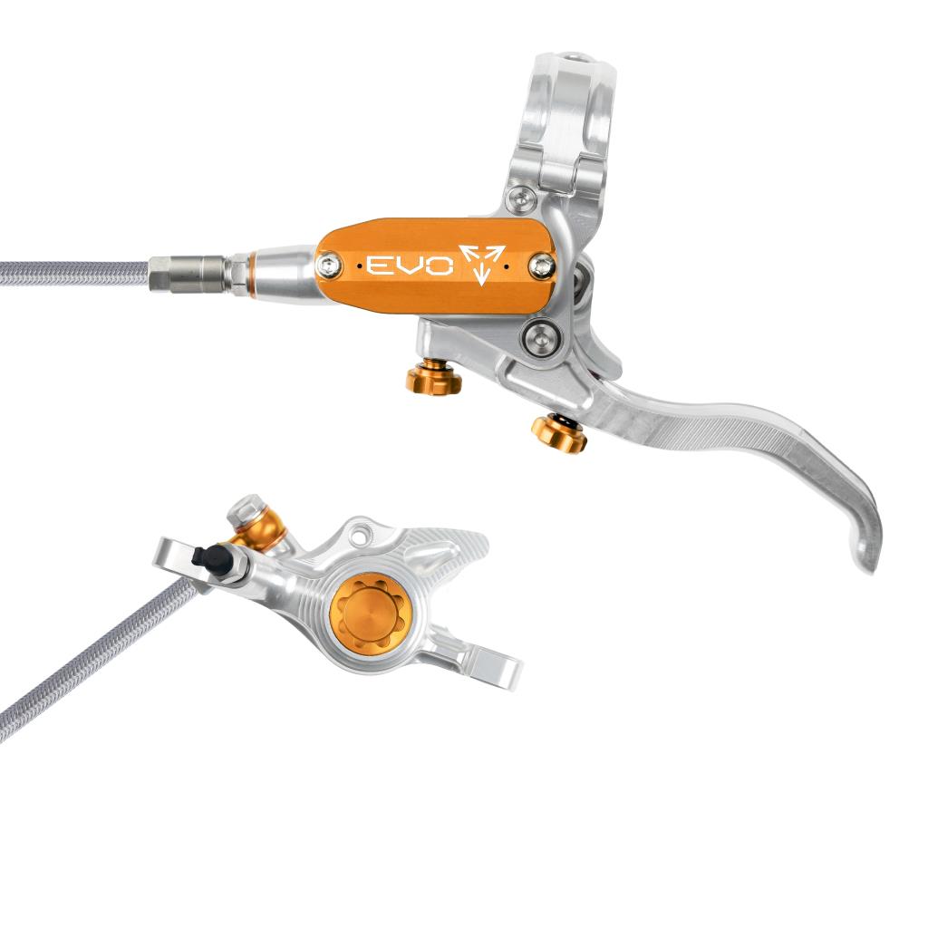Forbremsning HOPE TECH 4 EVO X2 PM Aviation Sølv/Orange