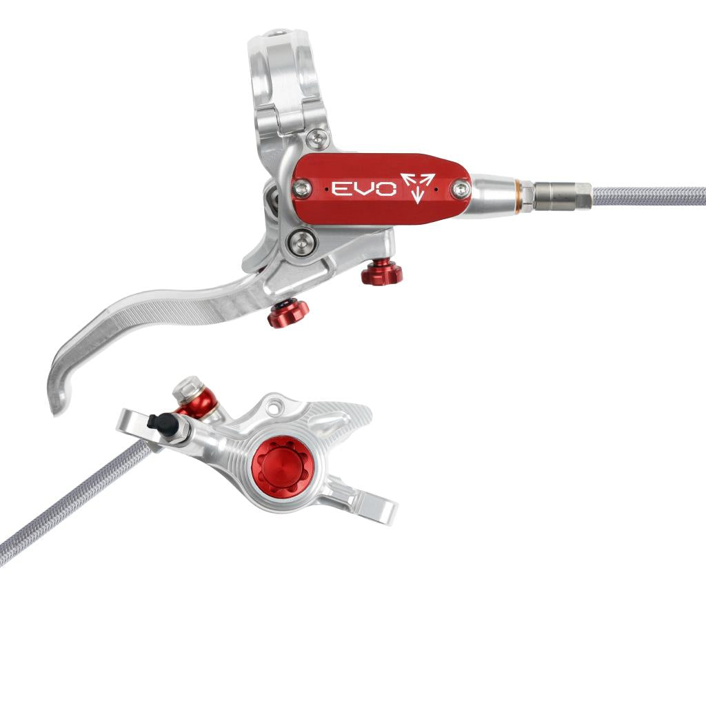 Bagbremsning HOPE TECH 4 EVO X2 PM Aviation Sølv/Rød
