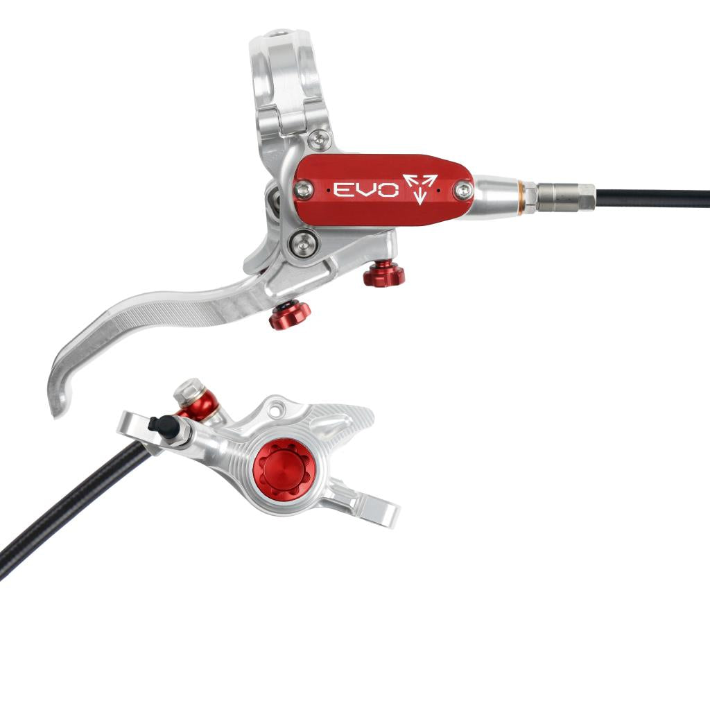 Hintere Bremse HOPE TECH 4 EVO X2 PM Silber/Rot