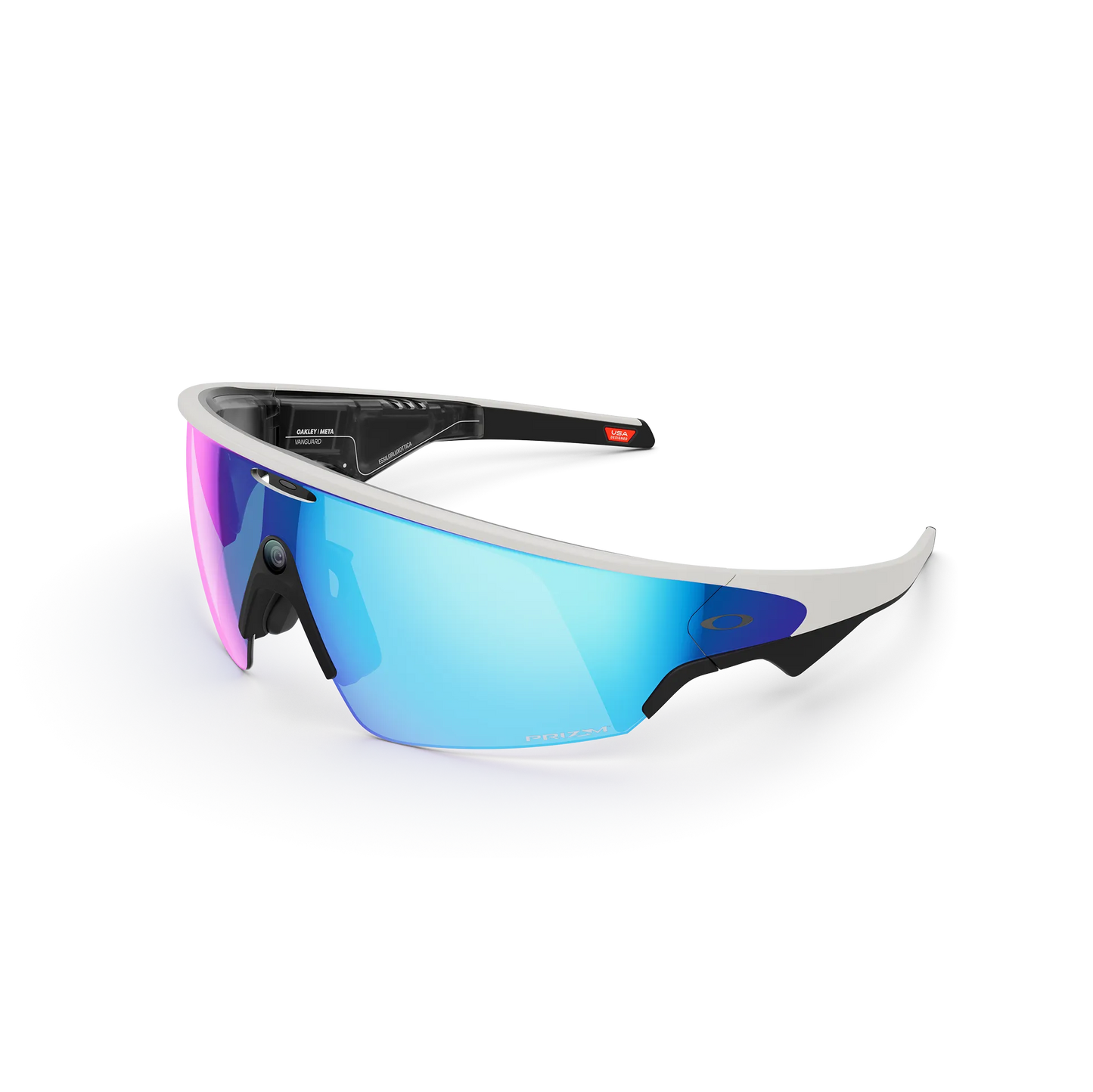 Lunettes OAKLEY VANGUARD META Noir/Blanc Verre Prizm Sapphire
