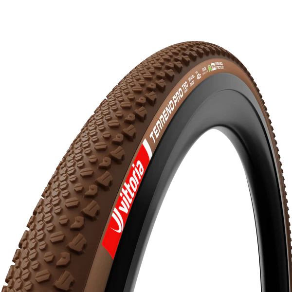 Dæk VITTORIA TERRENO PRO T50 Mixed Gravel Race 700c Tubeless Ready Foldbar Brun