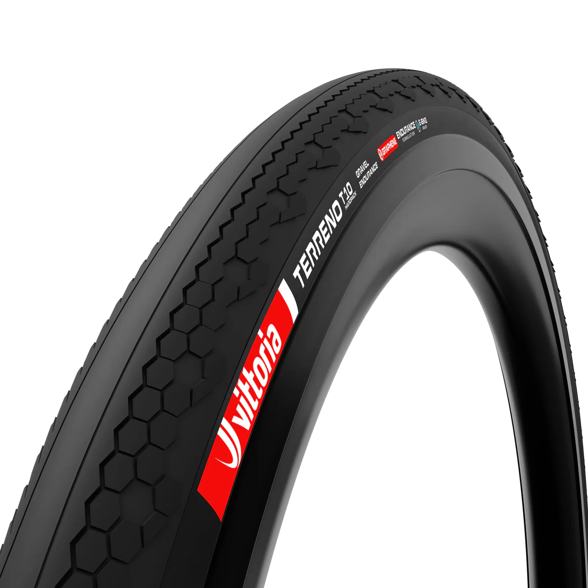 Pneu VITTORIA TERRENO T10 HARDPACK Gravel Endurance Tubeless Ready Souple Noir