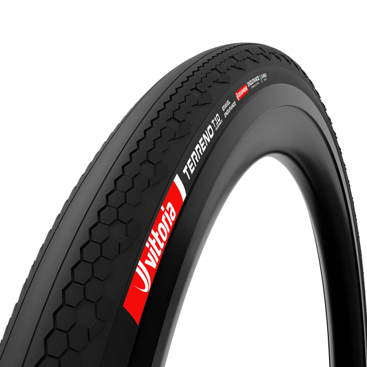 Pneu VITTORIA TERRENO T10 HARDPACK Gravel Endurance Tubeless Ready Souple Noir