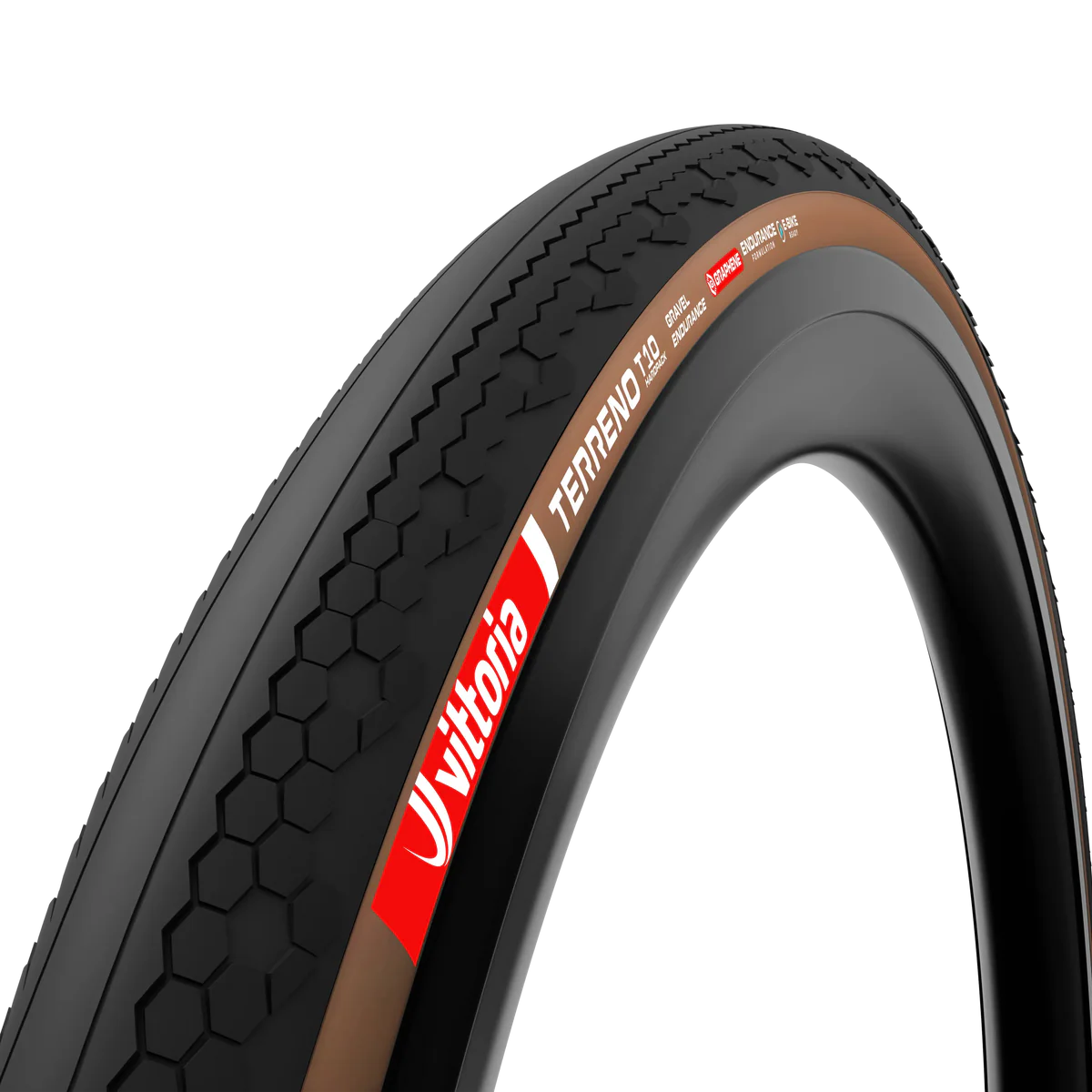 Pneu VITTORIA TERRENO T10 HARDPACK Gravel Endurance 700c Tubeless Ready Souple Marron
