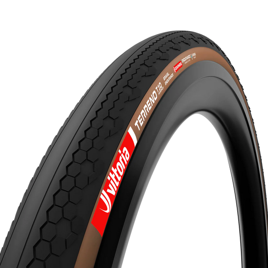Pneu VITTORIA TERRENO T10 HARDPACK Gravel Endurance 700c Tubeless Ready Souple Marron
