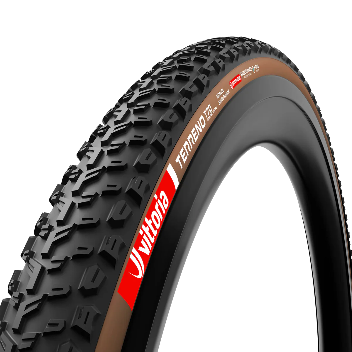 Däck VITTORIA TERRENO T70 COARSE LOOSE Gravel Endurance 700x45c Tubeless Ready Vikbart Brunt