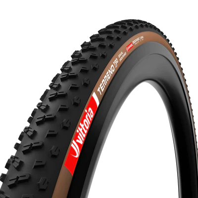 Pneu VITTORIA TERRENO T90 MUD Gravel Endurance 700x45c Tubeless Ready Souple Marron