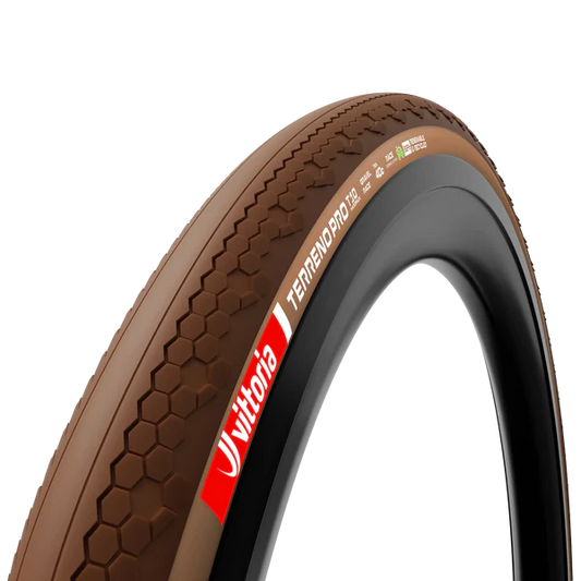 Pneu VITTORIA TERRENO PRO T10 Hardpack Gravel Race 700c Tubeless Ready Souple Marron