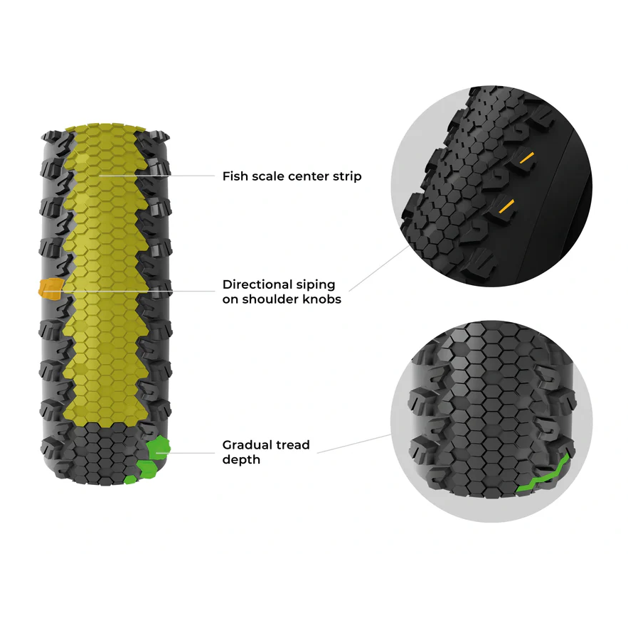 Dæk VITTORIA TERRENO XC RACE 29x2.4 Graphene/Silica Tubeless Ready Souple Noir