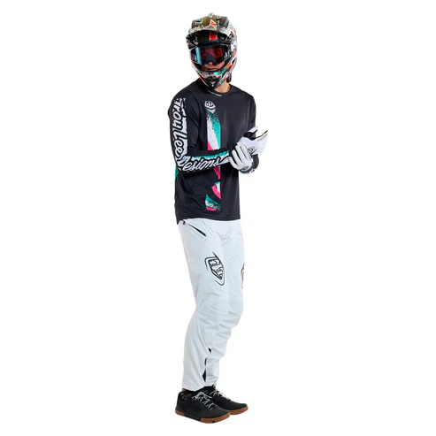 Trikot TROY LEE DESIGNS SPRINT FULL PULL Langarm Schwarz