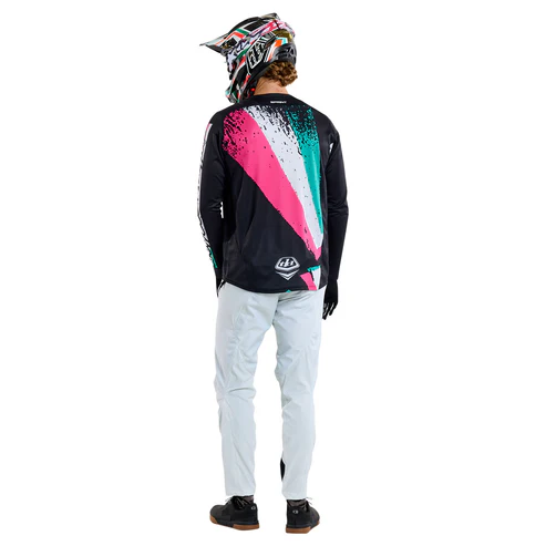 Trikot TROY LEE DESIGNS SPRINT FULL PULL Langarm Schwarz
