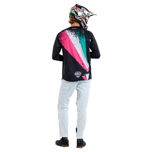 Trikot TROY LEE DESIGNS SPRINT FULL PULL Langarm Schwarz