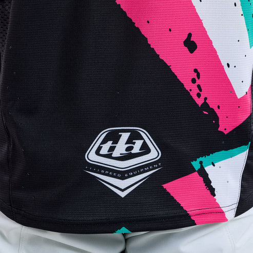 Trikot TROY LEE DESIGNS SPRINT FULL PULL Langarm Schwarz