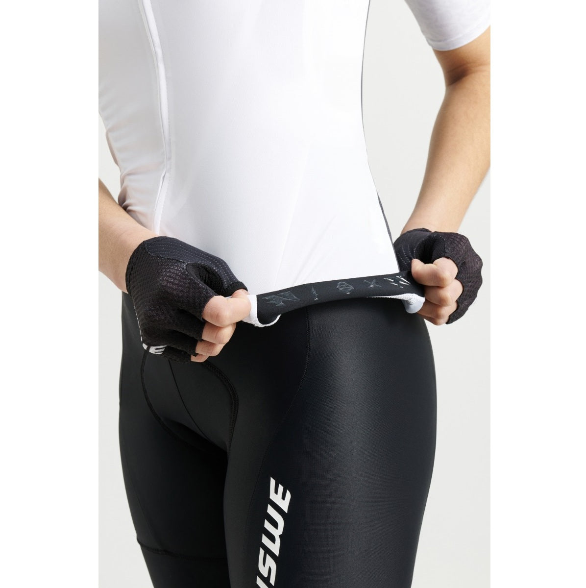 Wielershirt USWE GRUS GRAVEL Korte Mouwen Dames Wit