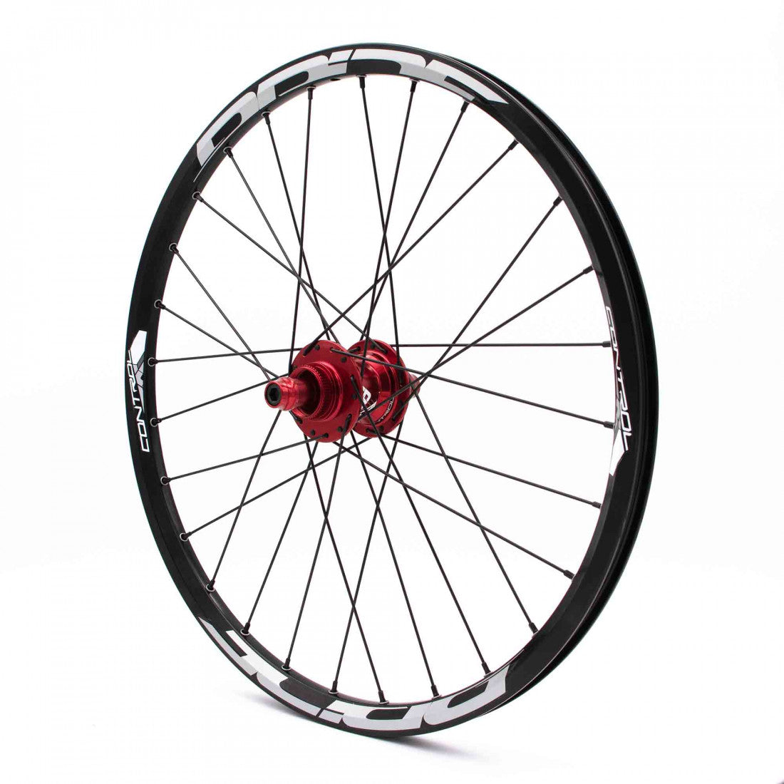 Coppia di Ruote PRIDE 20" (451mm) Control V1 Disc Assi 10/15mm Rosso