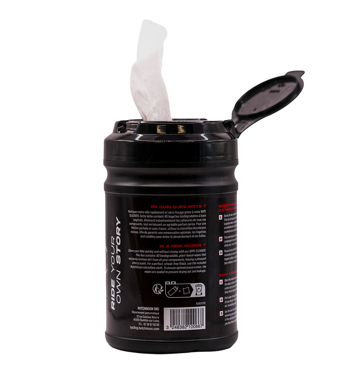 Čisticí ubrousky HUTCHINSON WIPE CLEANER x40 + 1 Microfibre Cleaner