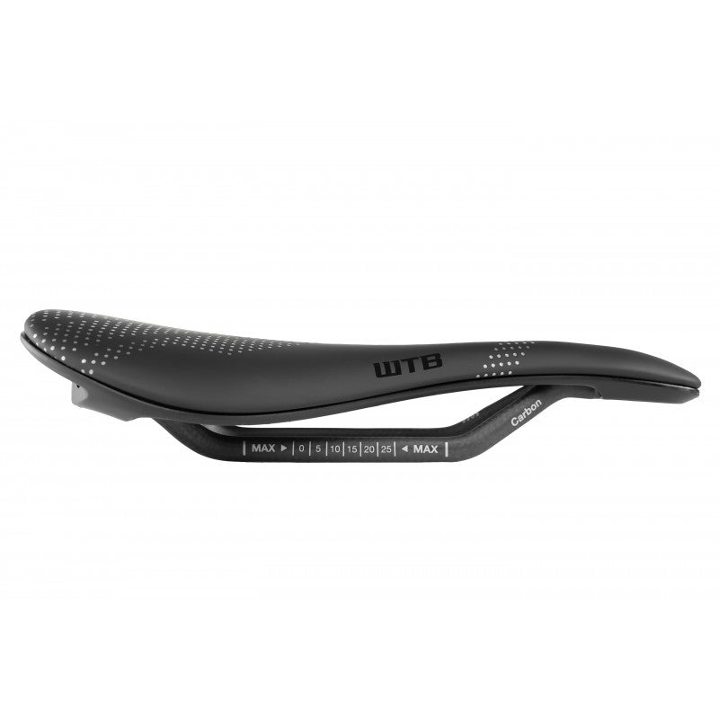 Selle WTB GRAVELIER Medium 140mm Rails Carbone